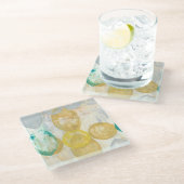 モダン抽象芸術絵画の新聞社 ガラスコースター (アングル)