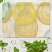 モダン抽象芸術絵画の新聞社 キッチンタオル (折り畳み)