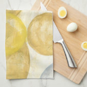 モダン抽象芸術絵画の新聞社 キッチンタオル (四つ折り)