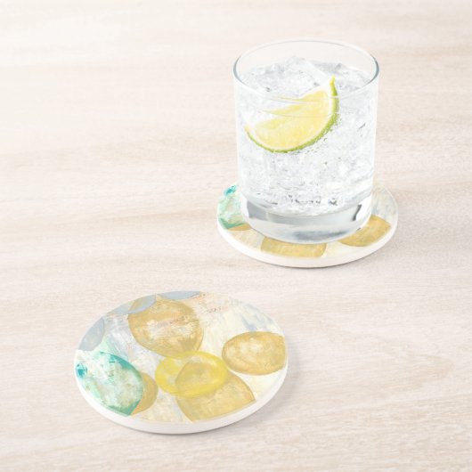 モダン抽象芸術絵画の新聞社 コースター (側面)