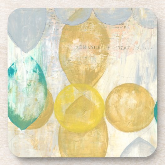 モダン抽象芸術絵画の新聞社 コースター (正面)