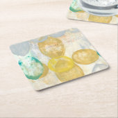 モダン抽象芸術絵画の新聞社 スクエアペーパーコースター (アングル)