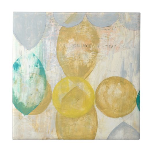 モダン抽象芸術絵画の新聞社 タイル (正面)