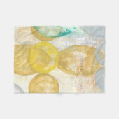 モダン抽象芸術絵画の新聞社 フリースブランケット (正面(横))