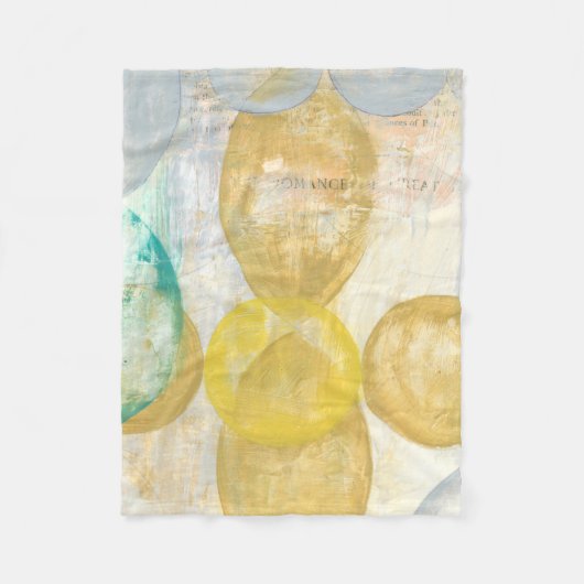 モダン抽象芸術絵画の新聞社 フリースブランケット (正面)