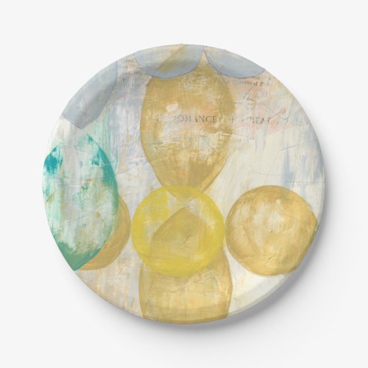 モダン抽象芸術絵画の新聞社 ペーパープレート (正面)