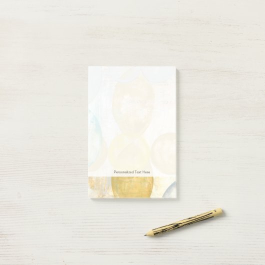 モダン抽象芸術絵画の新聞社 ポストイット (デスク上)