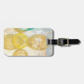 モダン抽象芸術絵画の新聞社 ラゲッジタグ (正面横)