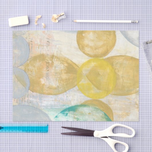 モダン抽象芸術絵画の新聞社 薄葉紙 (クラフト)