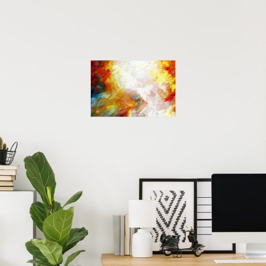 モダン抽象芸術絵画アートプリントポスター ポスター (ホームオフィス)