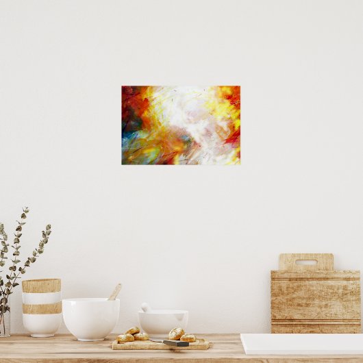 モダン抽象芸術絵画アートプリントポスター ポスター (キッチン)