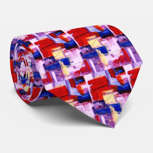 モダン抽象芸術絵画アートプリント ネクタイ (ロール)
