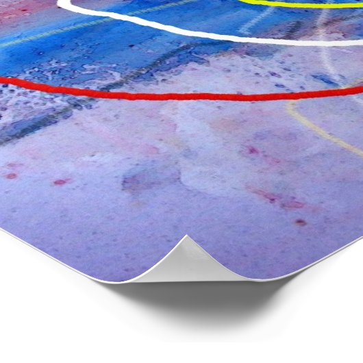 モダン抽象芸術絵画アートプリント ポスター (角)