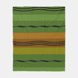 モダン抽象芸術線パターン フリースブランケット
