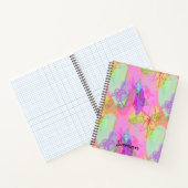 モダン抽象芸術線フローラアート ノートブック (内部)