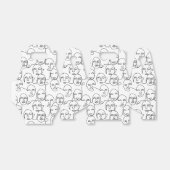 モダン抽象芸術線顔連続線アート フェイバーボックス (折り畳みなし)