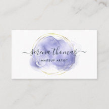 モダン抽象芸術署名ラベンダー金ゴールド