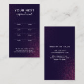 モダン抽象芸術美しいアポイントメントカード 予約カード (正面/裏面)