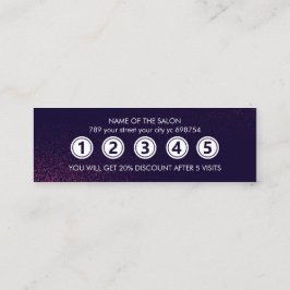 モダン抽象芸術美しいサロン ロイヤリティカード