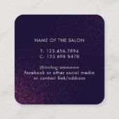 モダン抽象芸術美しいサロン 予約カード (裏面)