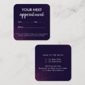 モダン抽象芸術美しいサロン 予約カード (正面/裏面)