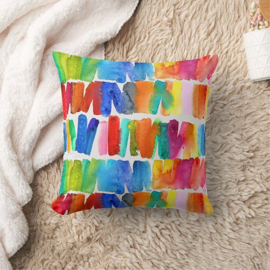 モダン抽象芸術色の熱狂する機色 クッション (ブランケット)