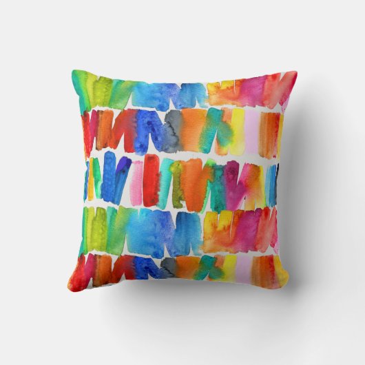 モダン抽象芸術色の熱狂する機色 クッション (裏面)