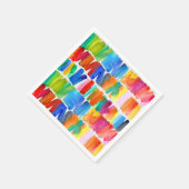 モダン抽象芸術色の熱狂する機色 スタンダードカクテルナプキン (角)