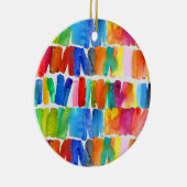 モダン抽象芸術色の熱狂する機色 セラミックオーナメント (右)