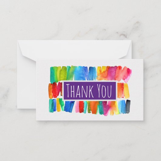 モダン抽象芸術色の熱狂する機色 ノートカード (正面)