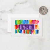 モダン抽象芸術色の熱狂する機色 ノートカード (正面/裏面インサイチュ)