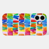 モダン抽象芸術色の熱狂する機色 Case-Mate iPhoneケース (裏面 (横))