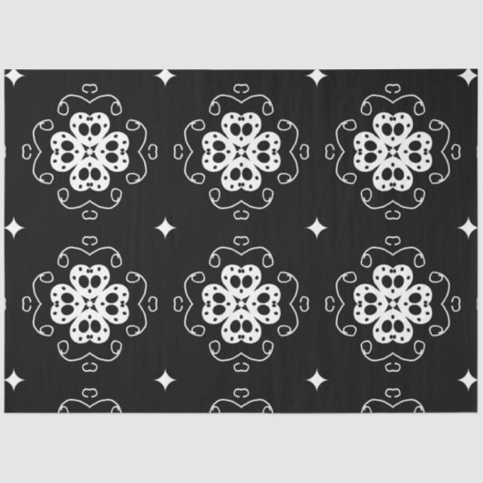 モダン抽象芸術花ティッシュペーパー 薄葉紙 (正面)