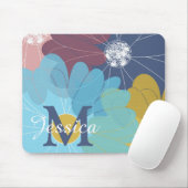 モダン抽象芸術花パーソナライズされた術 マウスパッド (マウス)