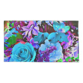 モダン抽象芸術花フローラ 枕カバー (裏面-左)