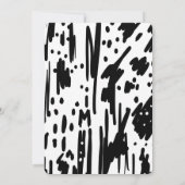 モダン抽象芸術芸術的ベビーシャワー招待状 招待状 (裏面)