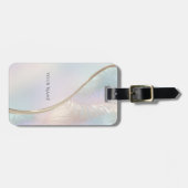 モダン抽象芸術虹色ラゲッジタグ ラゲッジタグ (正面横)