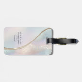 モダン抽象芸術虹色ラゲッジタグ ラゲッジタグ (裏面横)