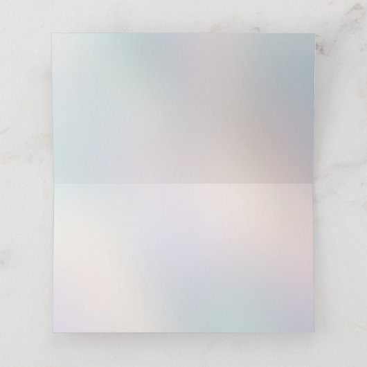 モダン抽象芸術虹色座席表 プレイスカード (内部開封)