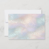 モダン抽象芸術虹色RSVPカード 出欠カード (裏面)