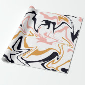 モダン抽象芸術行ギフト ラッピングペーパー (アンロールド)