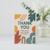 モダン抽象芸術表現サンキューカード サンキューカード (スタンド正面)