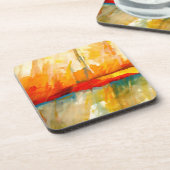モダン抽象芸術表現者絵画の コースター (左側)