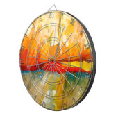 モダン抽象芸術表現者絵画の ダーツボード (正面右)