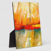 モダン抽象芸術表現者絵画の フォトプラーク (側面)