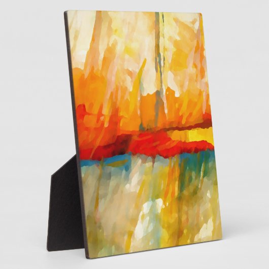 モダン抽象芸術表現者絵画の フォトプラーク (側面)