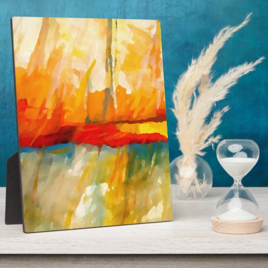 モダン抽象芸術表現者絵画の フォトプラーク (側面)