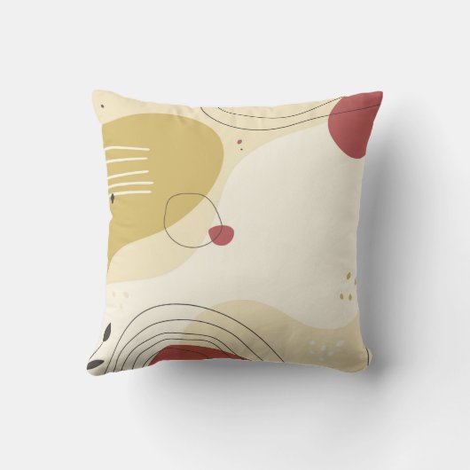 モダン抽象芸術装飾用クッション クッション (裏面)