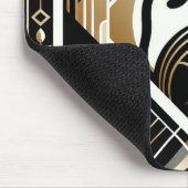 モダン抽象芸術装飾黒猫マウスパッド マウスパッド (コーナー)