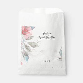 モダン抽象芸術赤面バラ&ワイルドフラワー結婚ズ フェイバーバッグ